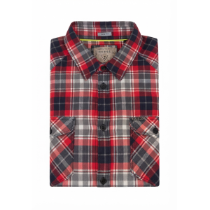 Camicia  slim fit flanella di cotone