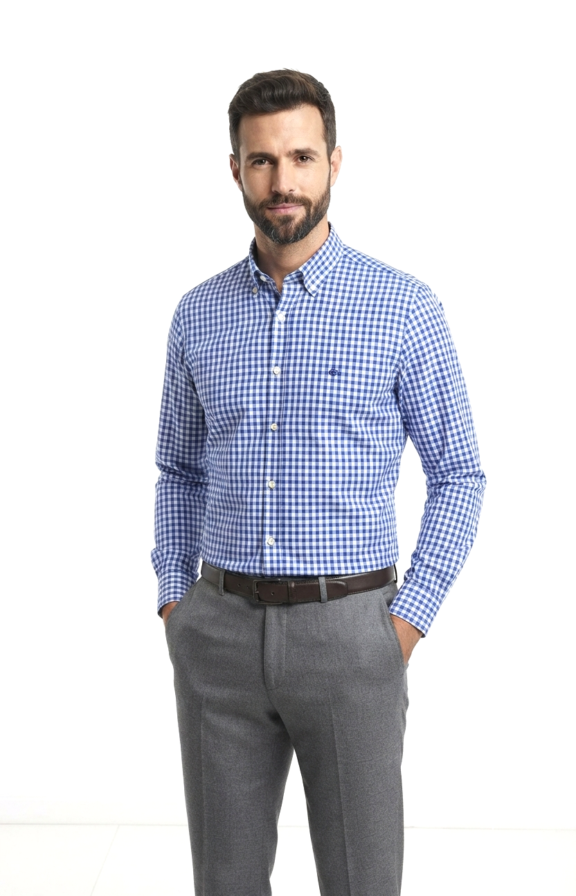 camicia-cotone-01 Camicia flanella leggera di cotone Ingram