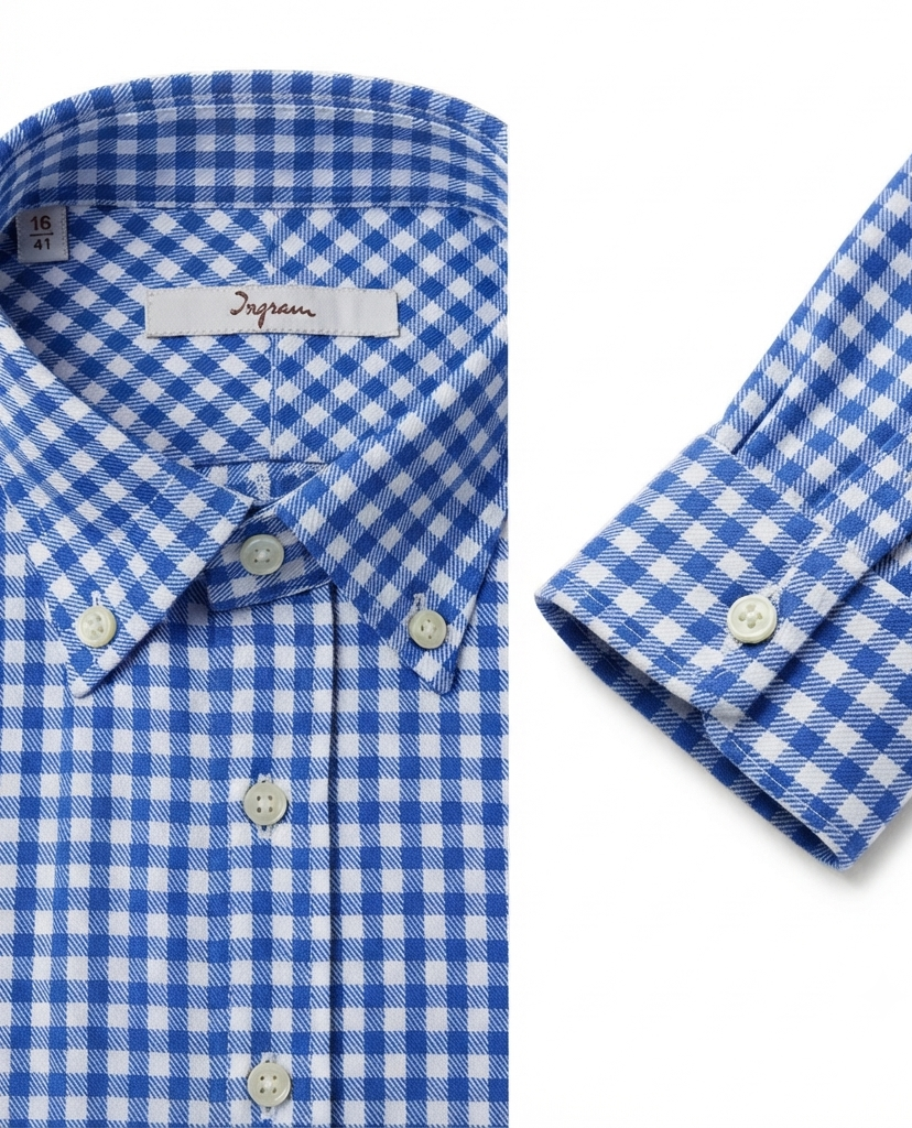 camicia-cotone-03 Camicia flanella leggera di cotone Ingram