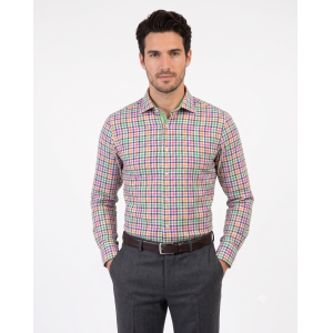 Camicia flanella di cotone slim fit