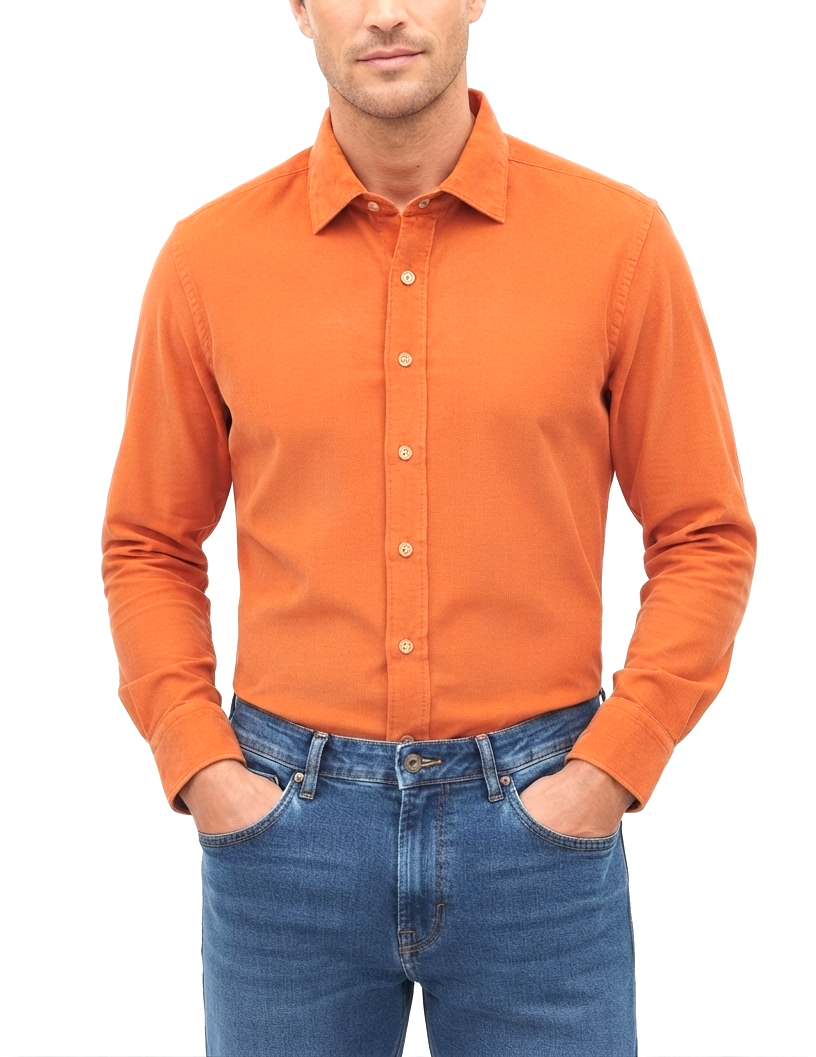 camicia-velluto-costine-01 Camicia velluto a costine Ingram Slim Fit