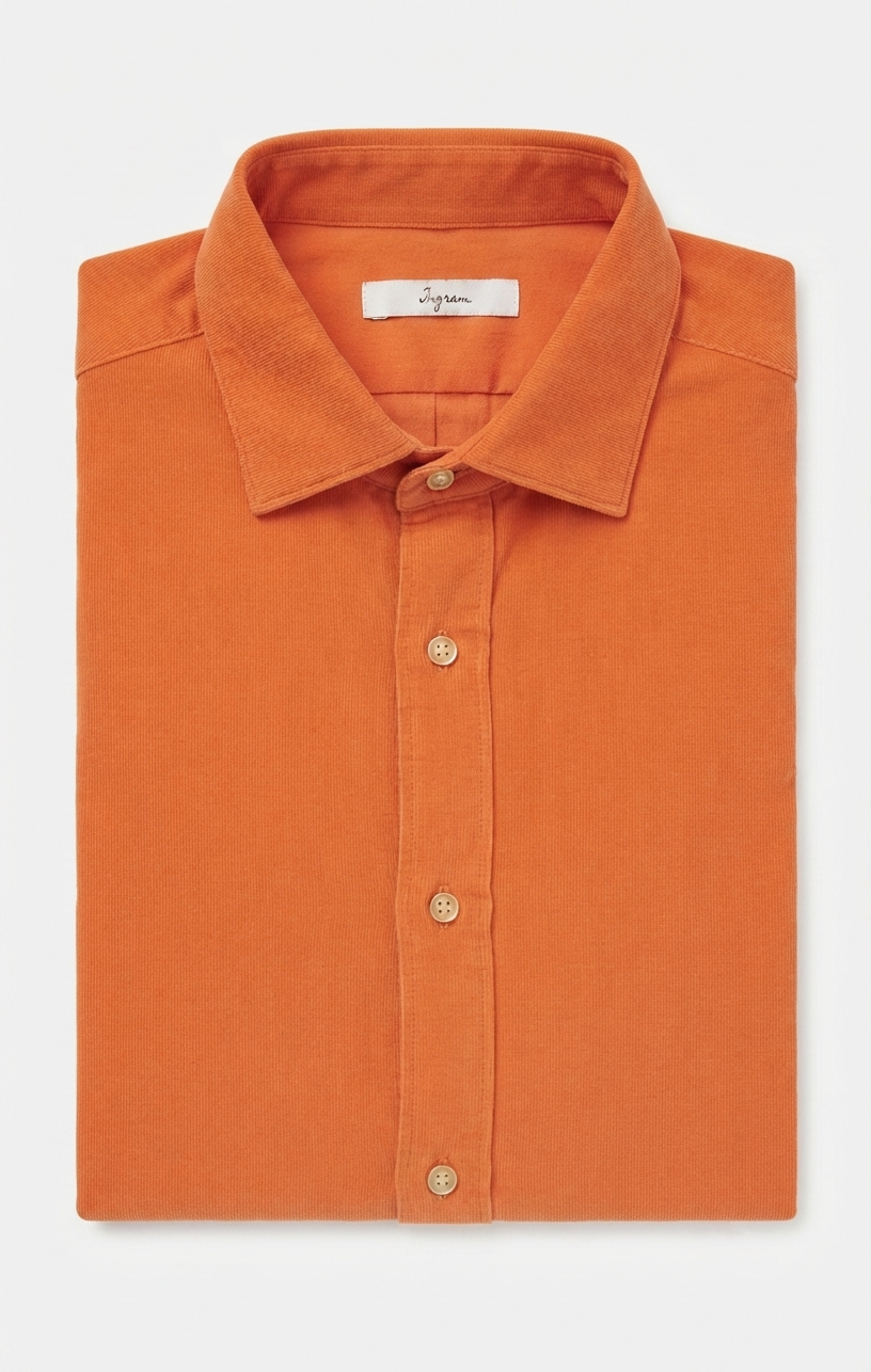 camicia-velluto-costine-02 Camicia velluto a costine Ingram Slim Fit