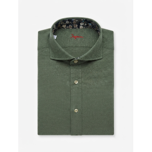 Camicia flanella di cotone regular fit