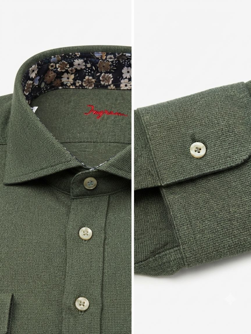 camicia-flanella-uomo-03 Camicia flanella di cotone Regular Fit Ingram
