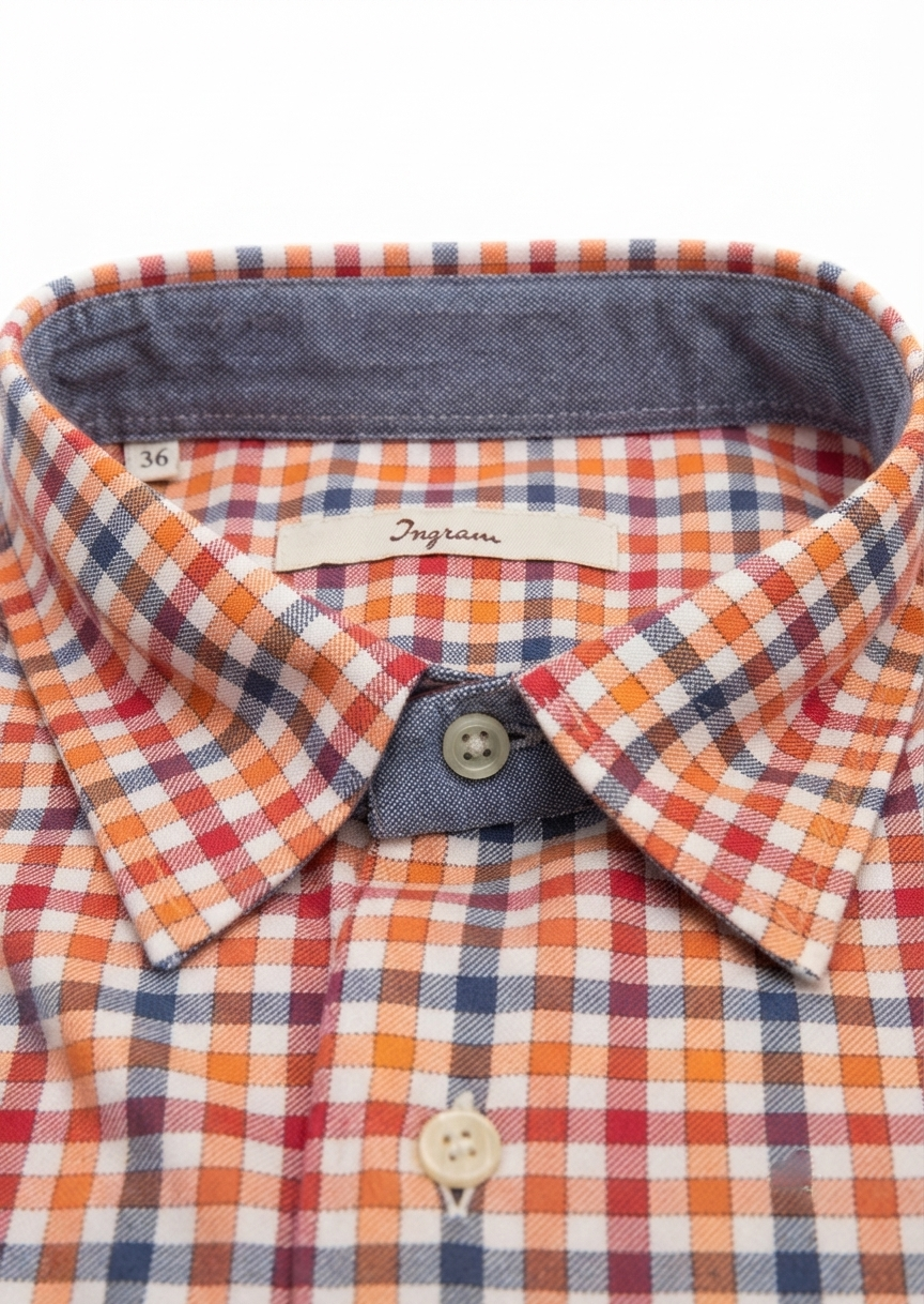 camicia-ingram-slim-03 Camicia flanella leggera di cotone Ingram