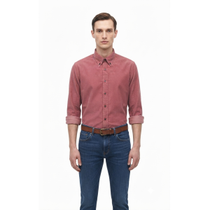 Camicia velluto a costine  slim fit