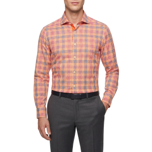 Camicia flanella leggera di cotone  slim fit