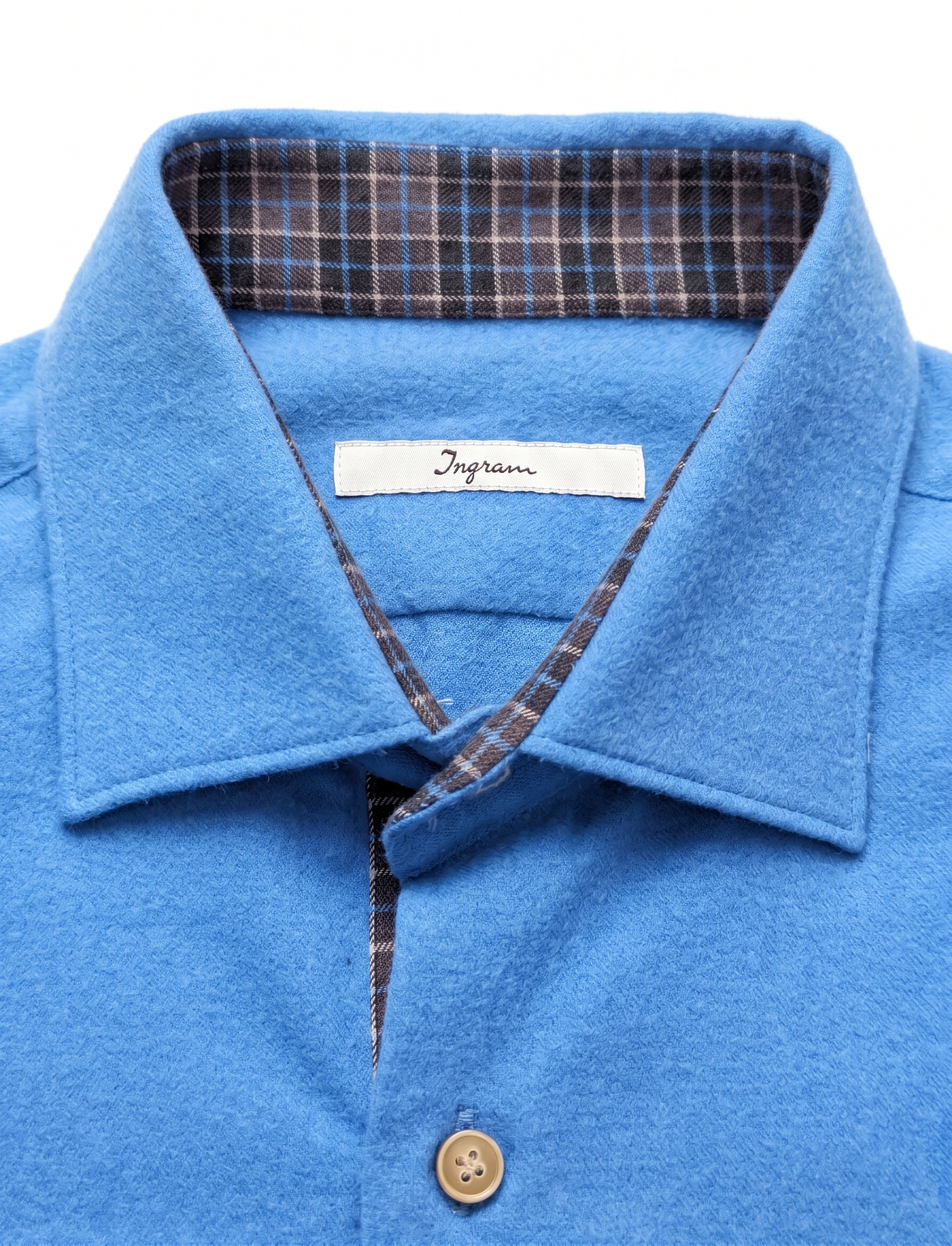 Camicia flanella di cotone Slim Fit Ingram
