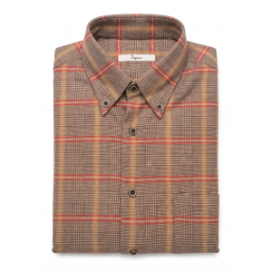 Camicia flanella di cotone  slim fit