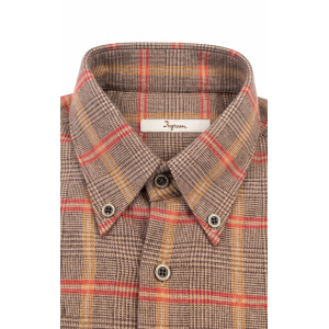 Camicia flanella di cotone  slim fit