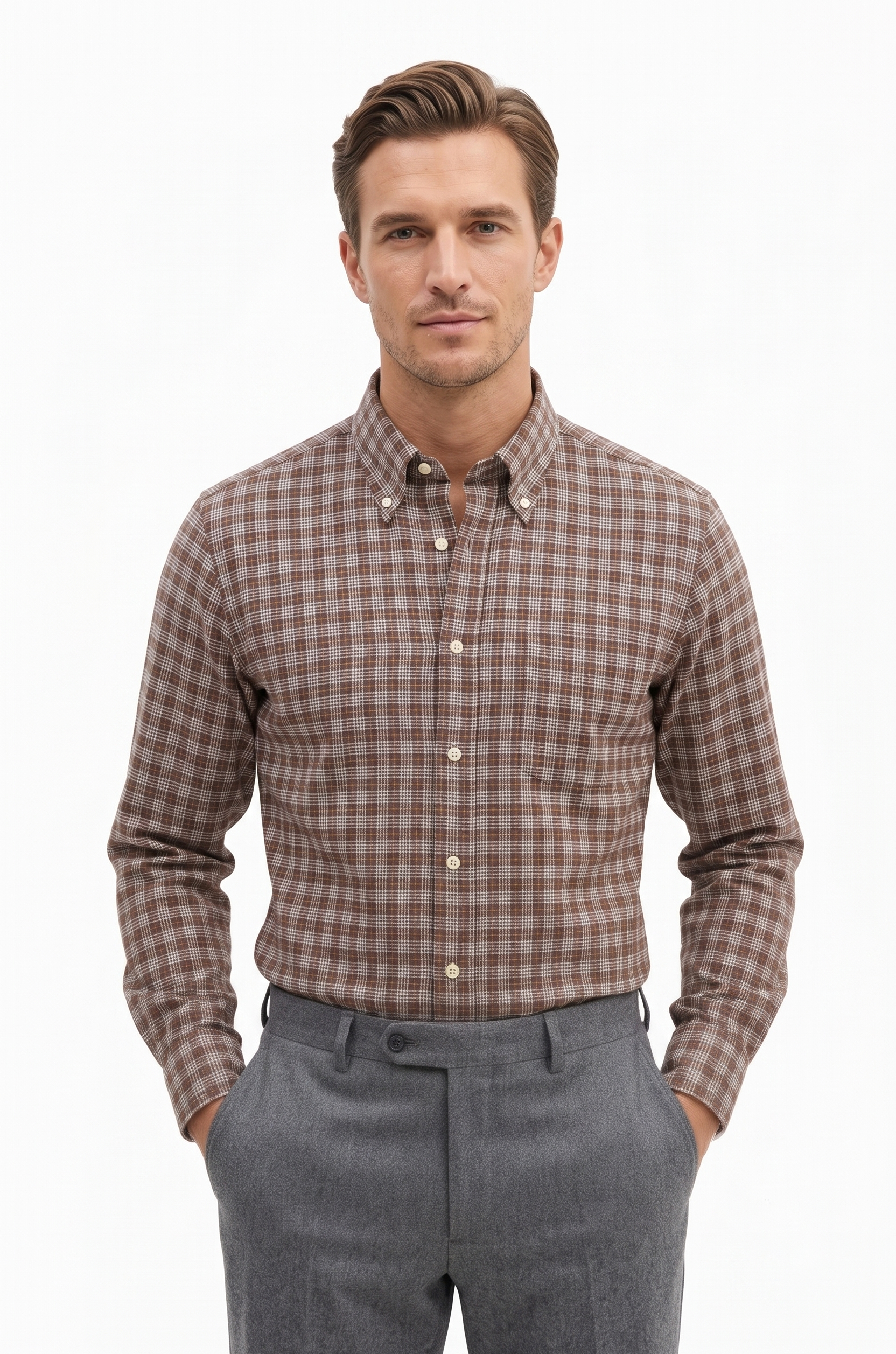 camicia-flanella-01 Camicia flanella leggera cotone Ingram