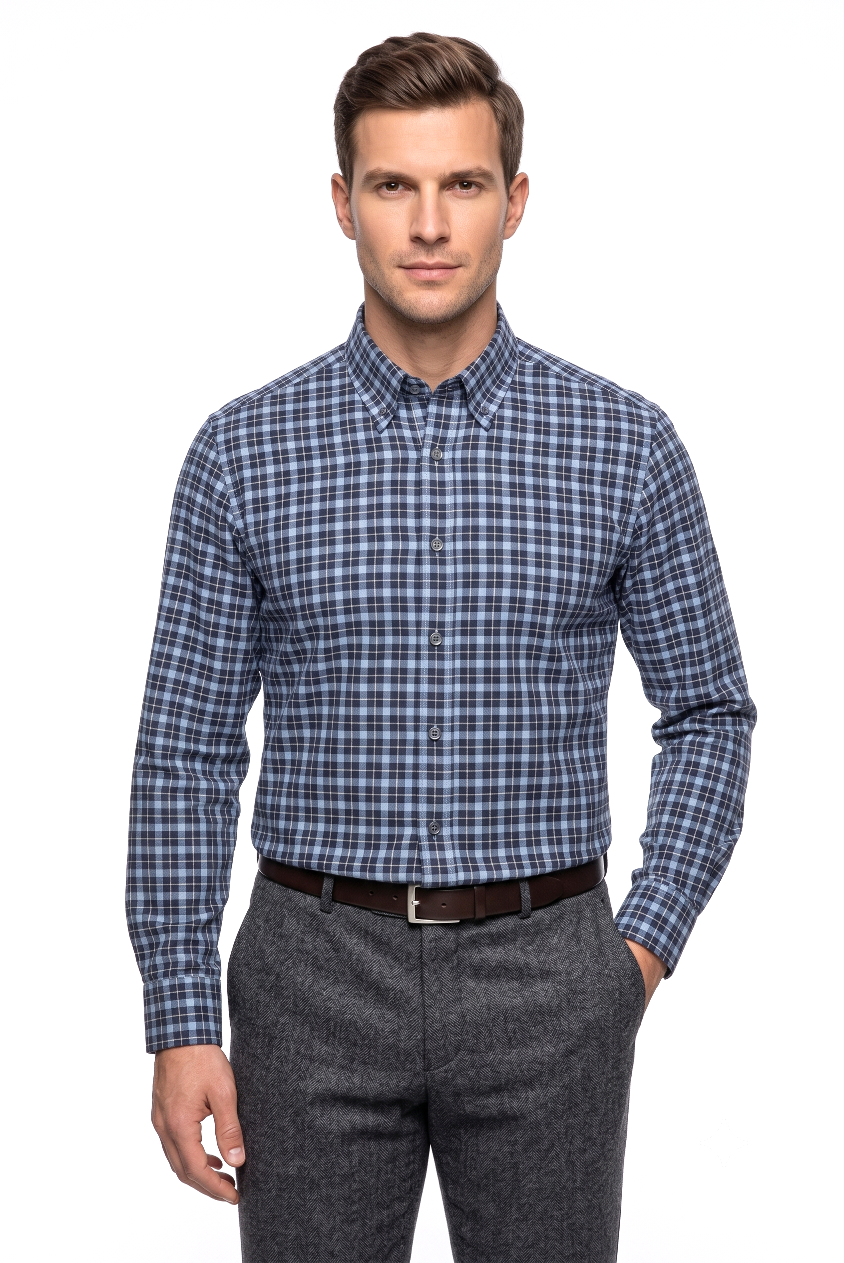 Camicia flanella leggera Ingram uomo