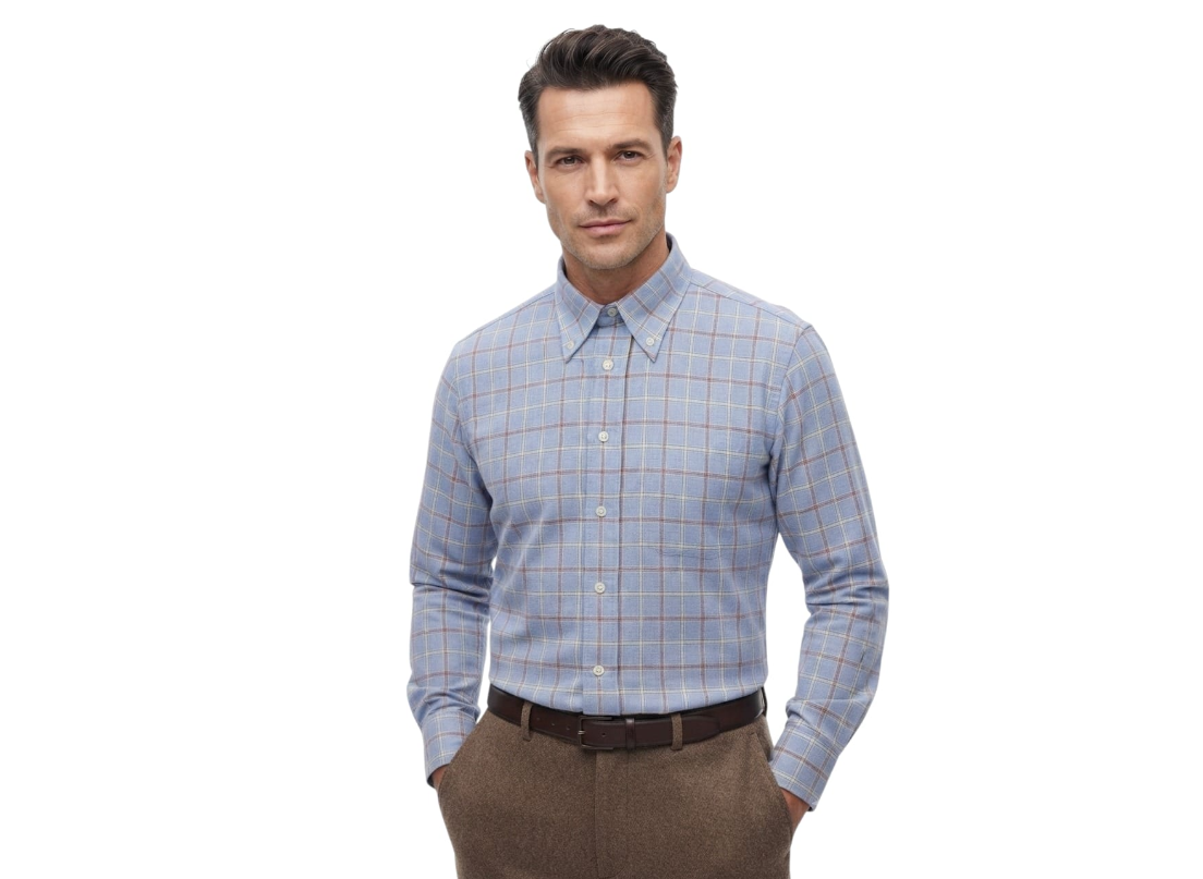 Camicia flanella di cotone Ingram