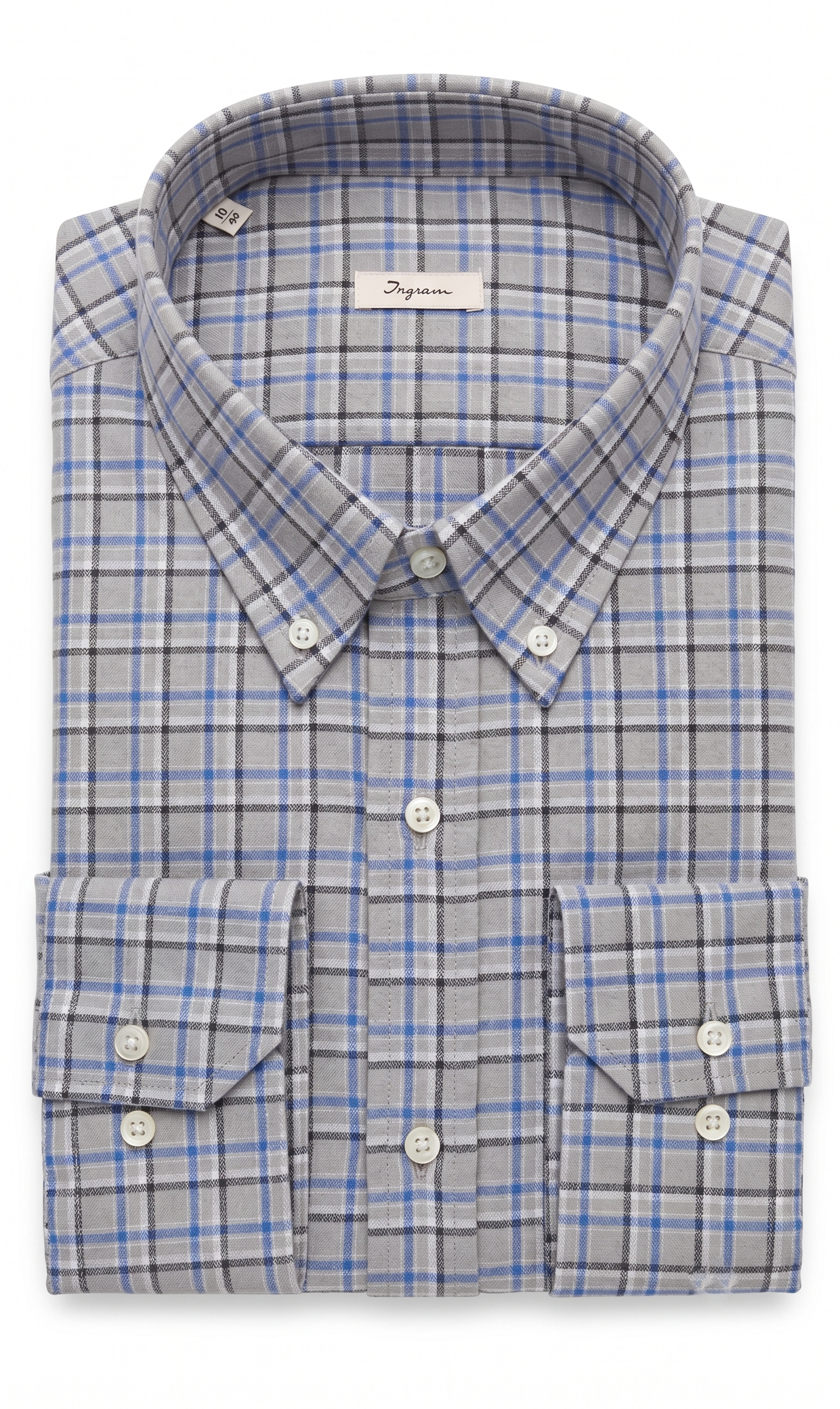 Camicia flanella di cotone Ingram quadri