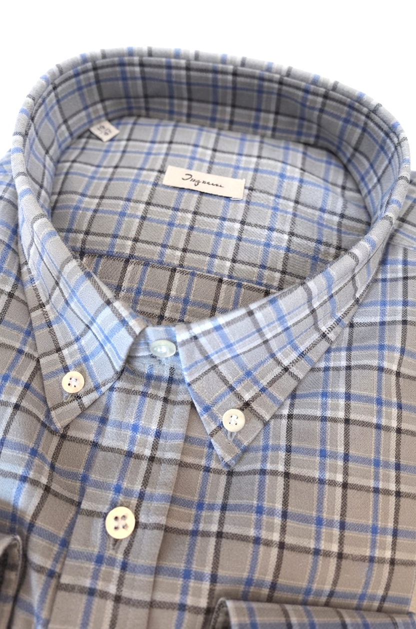 Camicia flanella di cotone Ingram quadri