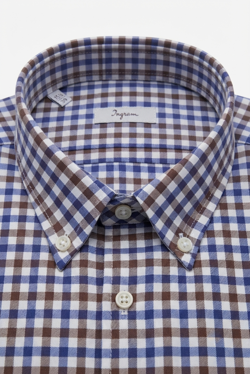 Camicia flanella leggera di cotone Ingram