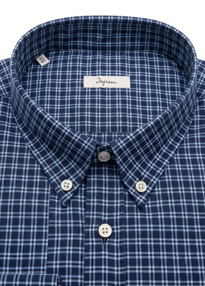 Camicia flanella leggera di cotone Ingram