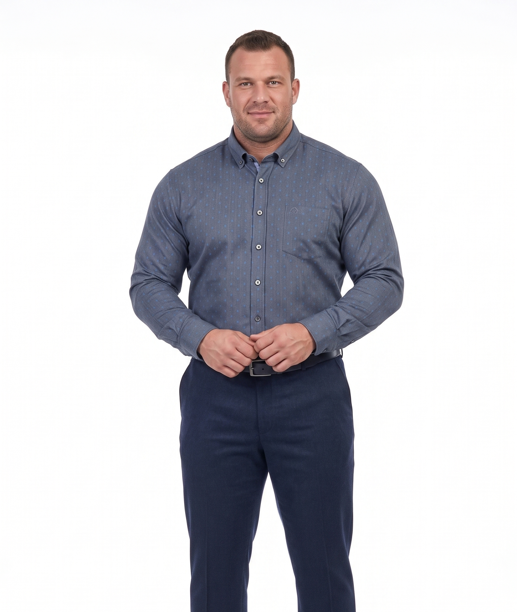 Camicia flanella di cotone Claudio Campione