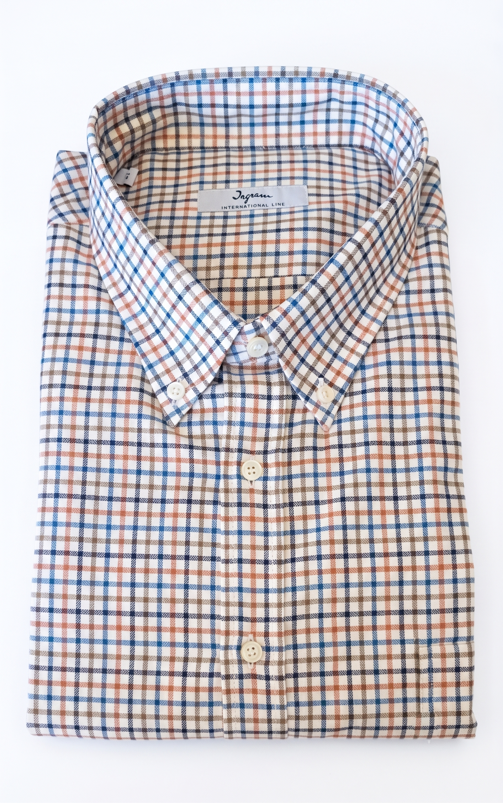 Camicia flanella leggera di cotone Ingram