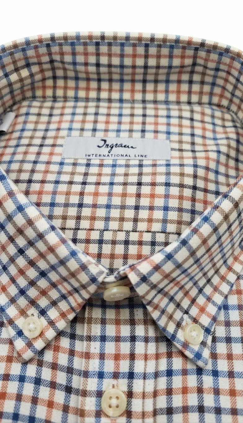 Camicia flanella leggera di cotone Ingram