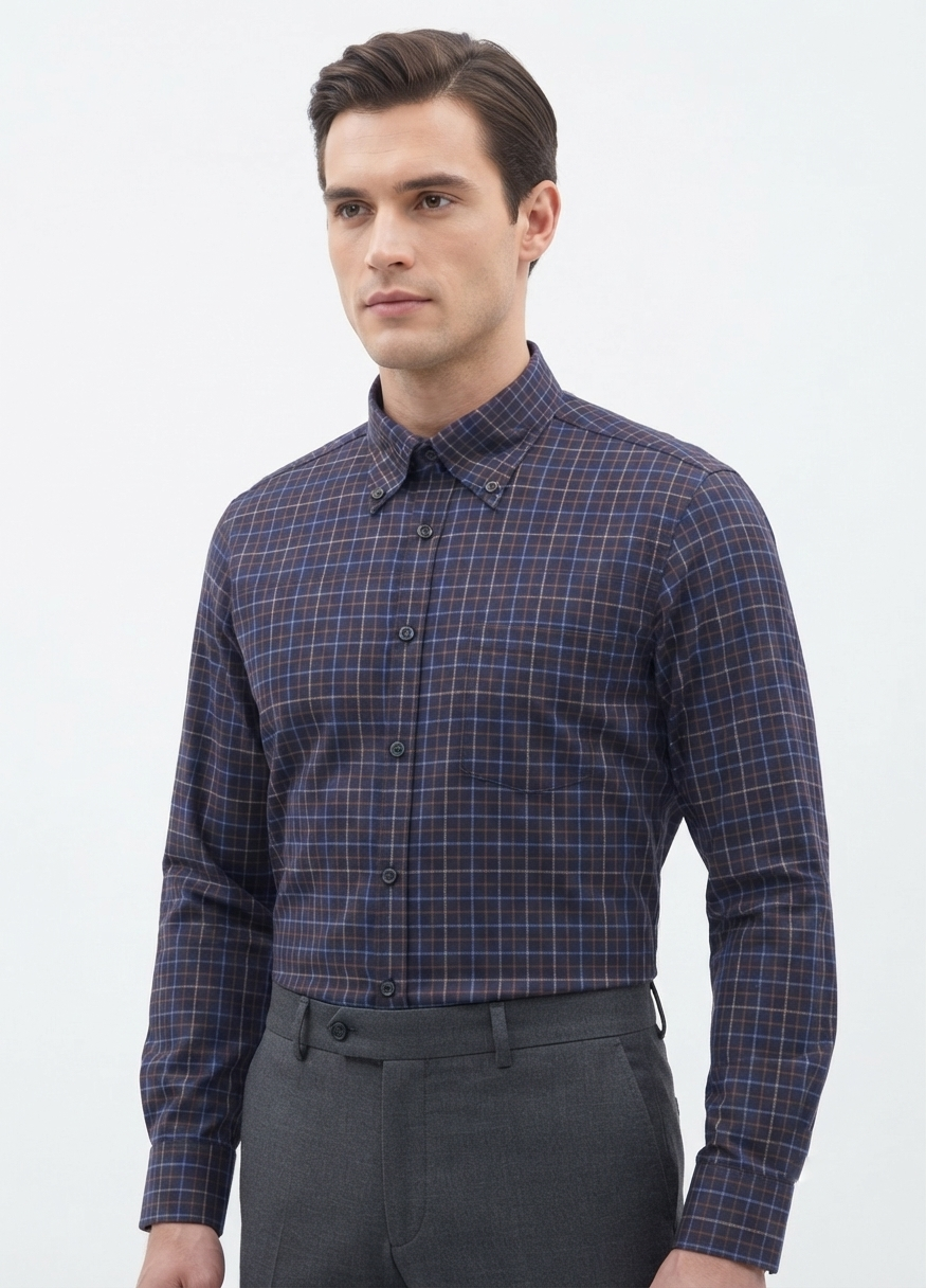 Camicia flanella di cotone Ingram