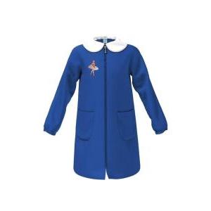 Grembiule blu scuola bambina con zip