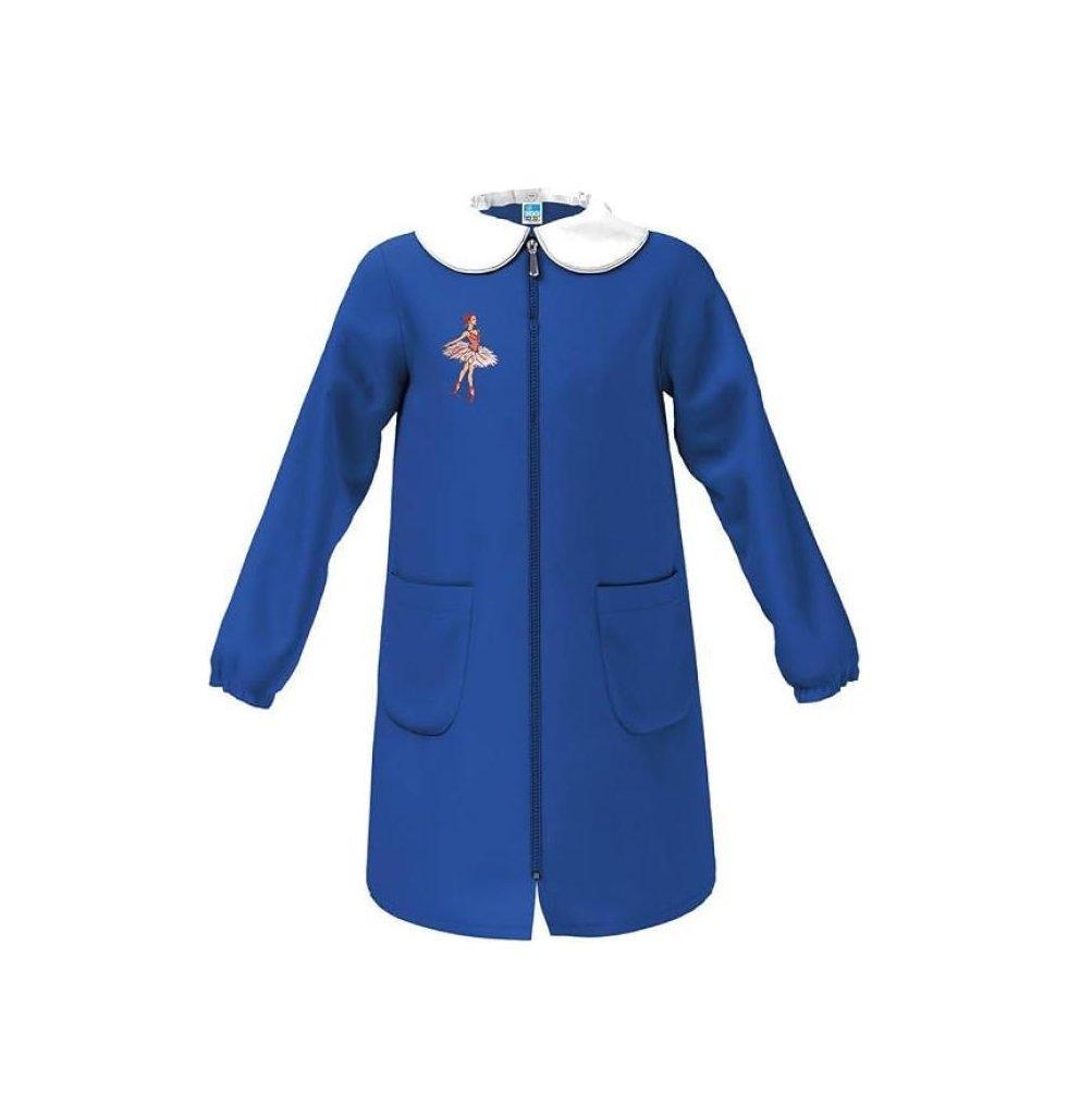 grembiule-ballerina-blu-01 Grembiule blu scuola bambina con zip Siggi