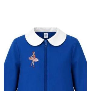 Grembiule blu scuola bambina con zip