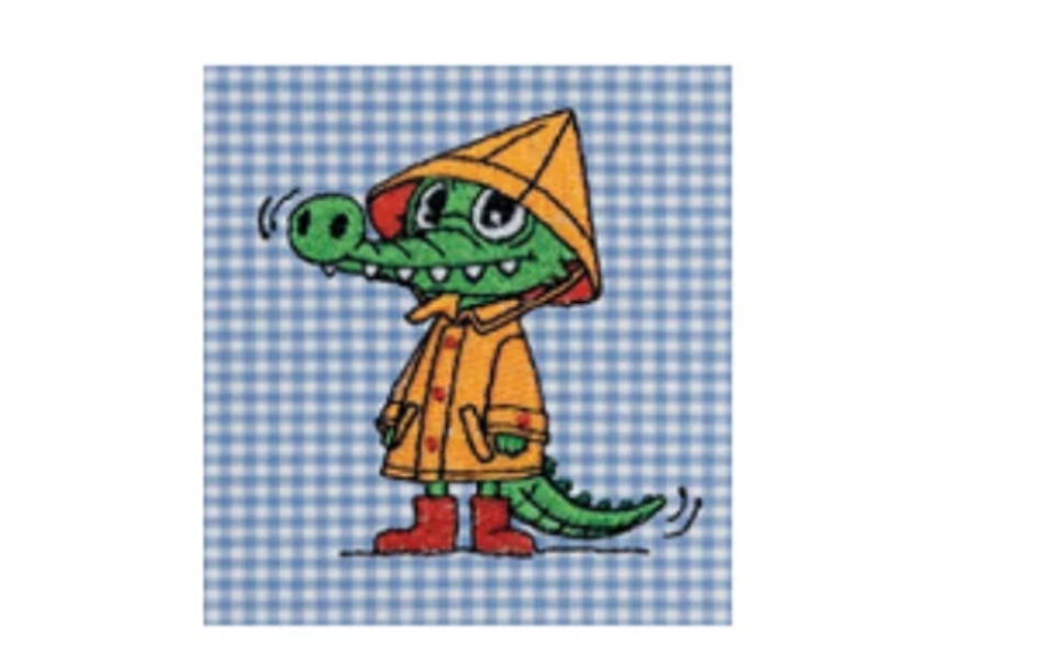 Grembiule asilo bambino coccodrillo Siggi