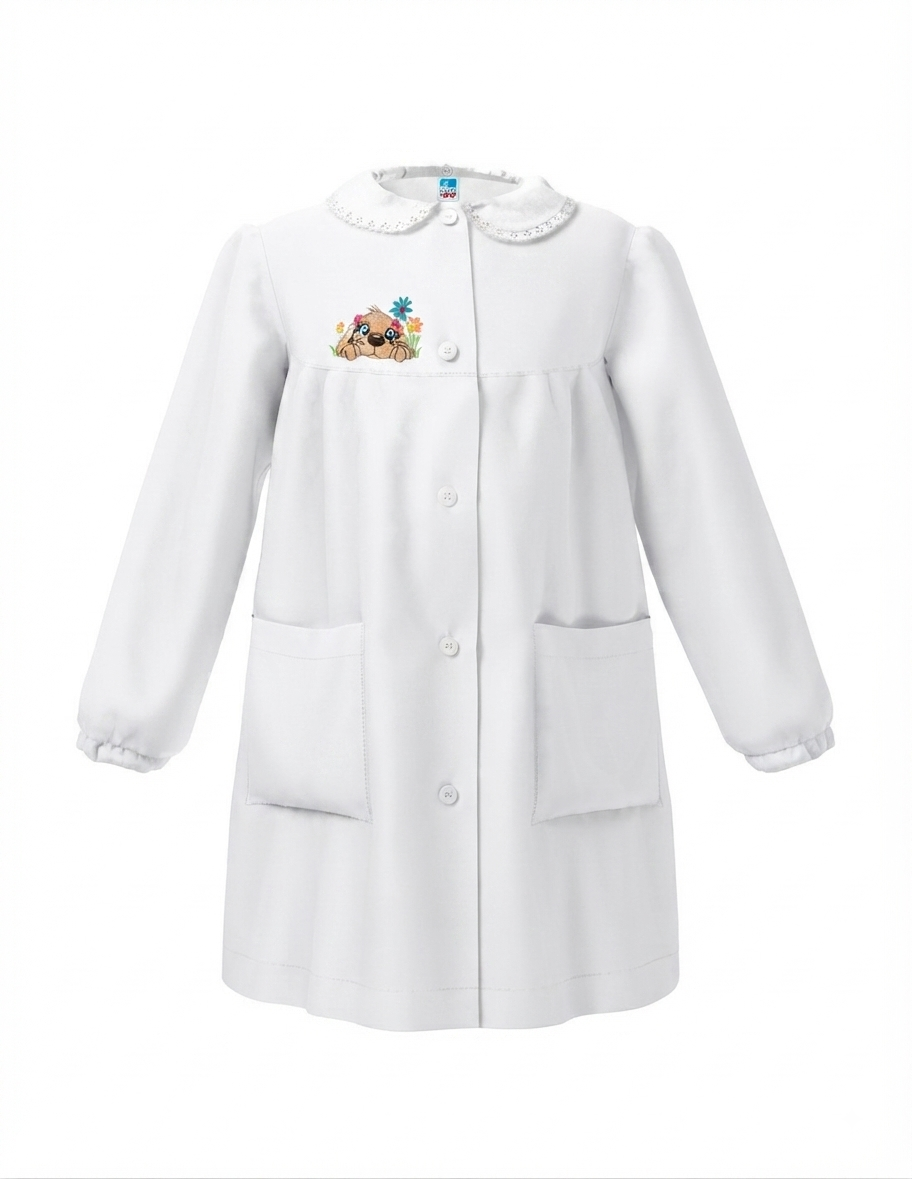 grembiule-bianco-bambina-01 Grembiule scuola elementare bambina Siggi