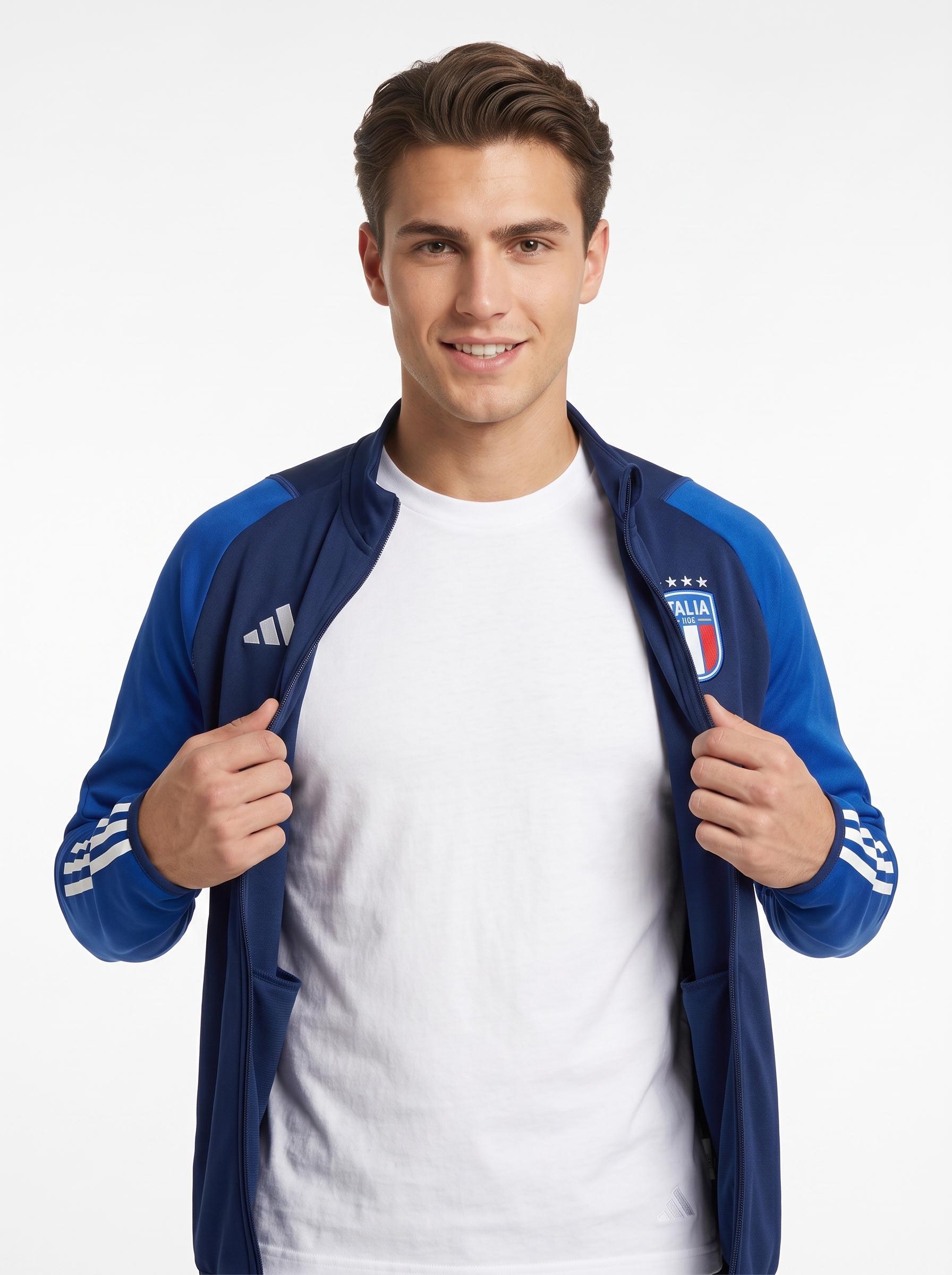 giacca-adidas-italia-03 Giacca sportiva Adidas nazionale Italiana FIGC