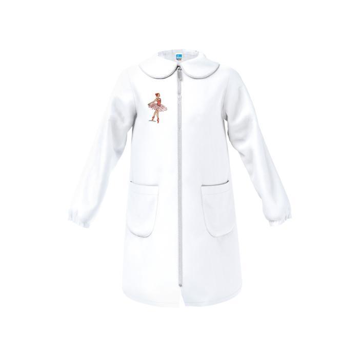 grembiule-scuola-con-zip-ricamo-ballerina-bianco_01 Grembiule scuola con zip ricamo ballerina Bianco