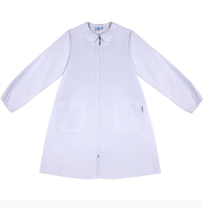 siggi grembiule scuola bianco con zip senza ricami bianco - foto 1 siggi grembiule scuola bianco con zip senza ricami bianco - foto 1