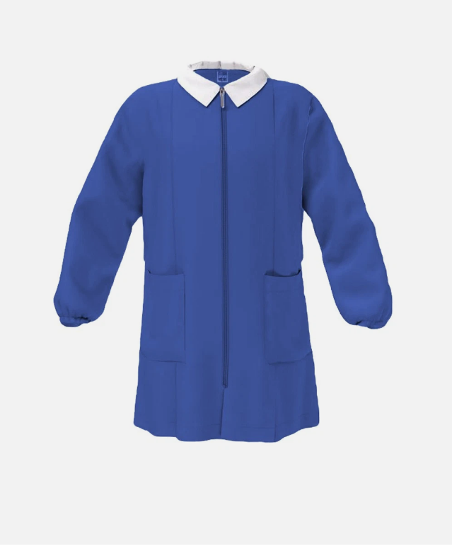 siggi grembiule scuola blu con zip senza ricami blu scuro - foto 1 siggi grembiule scuola blu con zip senza ricami blu scuro - foto 1