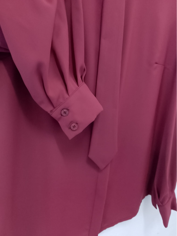 edas camicia raso con strass collo + cravatta bordeaux - foto 4 edas camicia raso con strass collo + cravatta bordeaux - foto 4