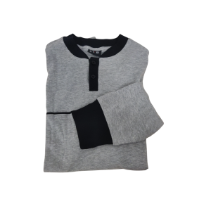 Pigiama  man  l0f5v serafino interlock grigio
