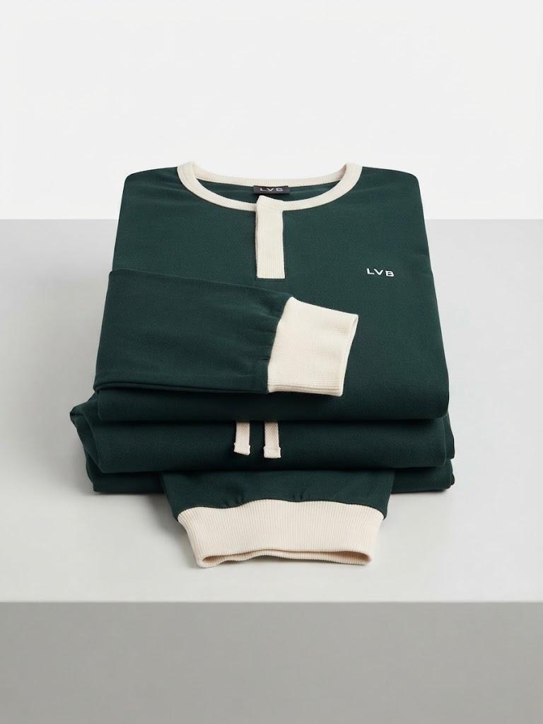 pigiama-l0f5u-lovable-man-serafino-interlock-verde-02 Pigiama L0F5U Lovable Man serafino interlock Verde