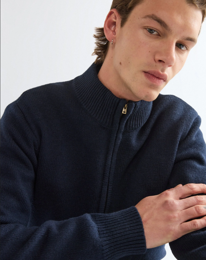 maglione-uomo-mezza-zip-lana-blu-04 Maglione uomo mezza zip lana Blu