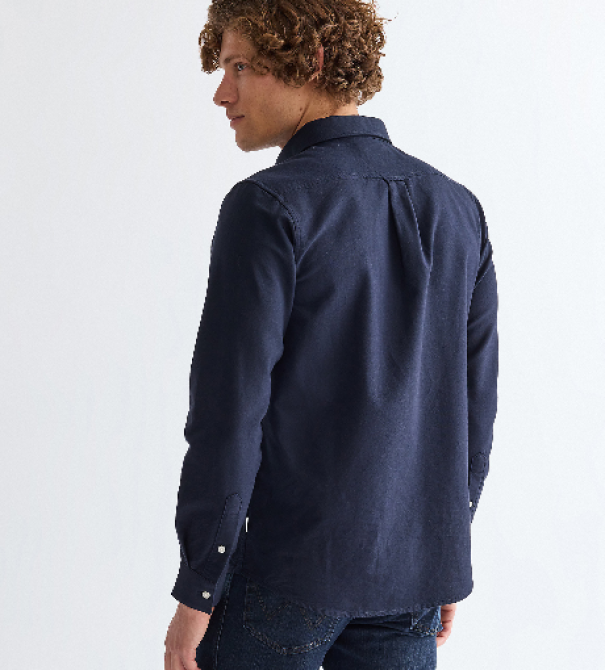 camicia-oxford-ml-con-bottoncini-blu-03 Camicia oxford ml con bottoncini Blu