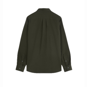 Camicia uomo spigata 1 taschino verde