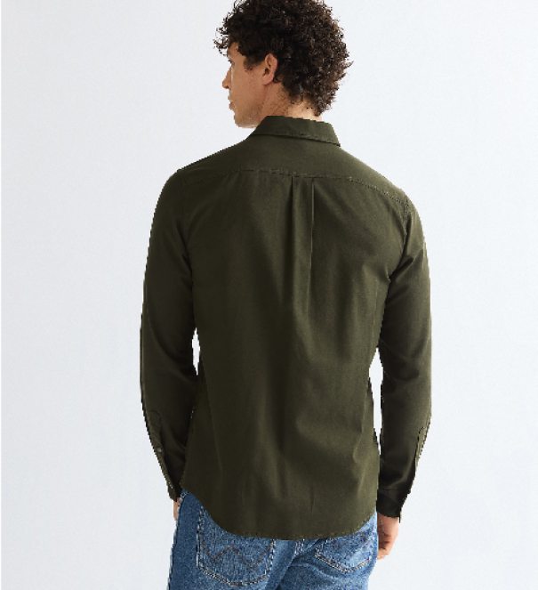 camicia-uomo-spigata-1-taschino-verde-03 Camicia uomo spigata 1 taschino Verde