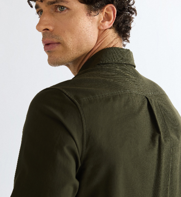 camicia-uomo-spigata-1-taschino-verde-05 Camicia uomo spigata 1 taschino Verde