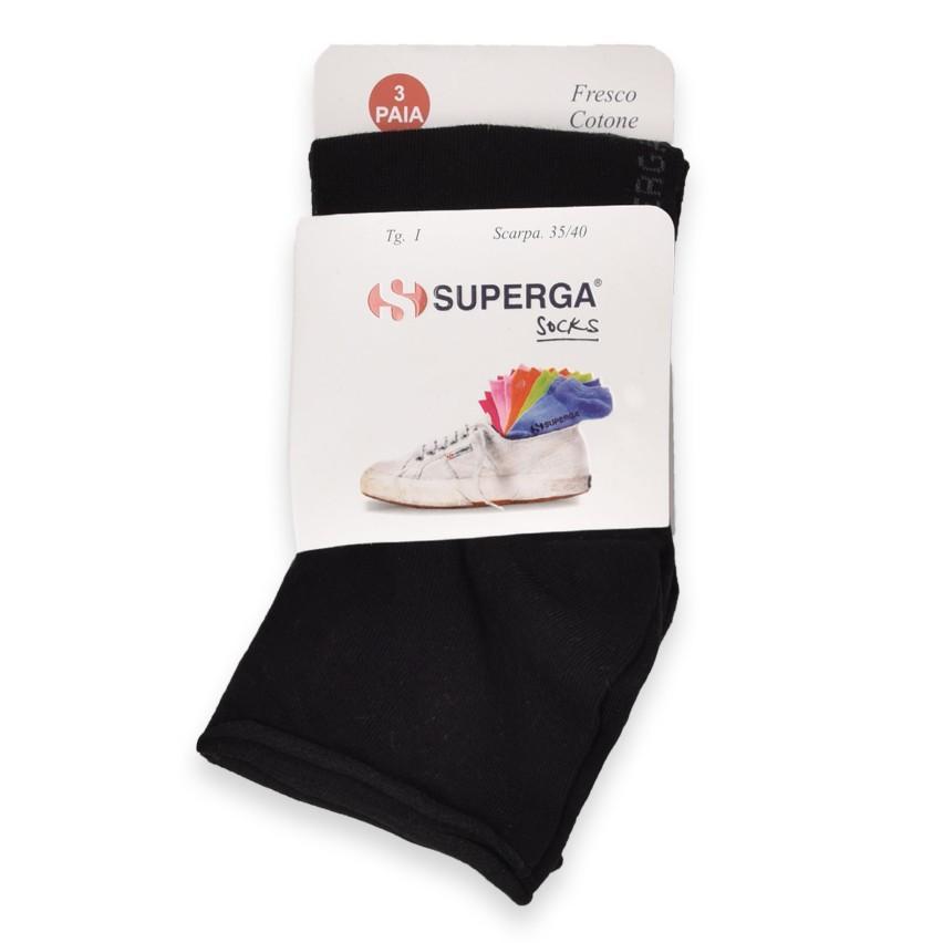 superga tris s017 calzini corti smollati cotone nero - foto 1 superga tris s017 calzini corti smollati cotone nero - foto 1