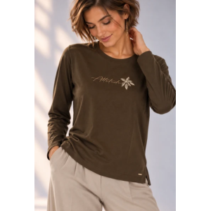 T-shirt ml "attitude"  moro
